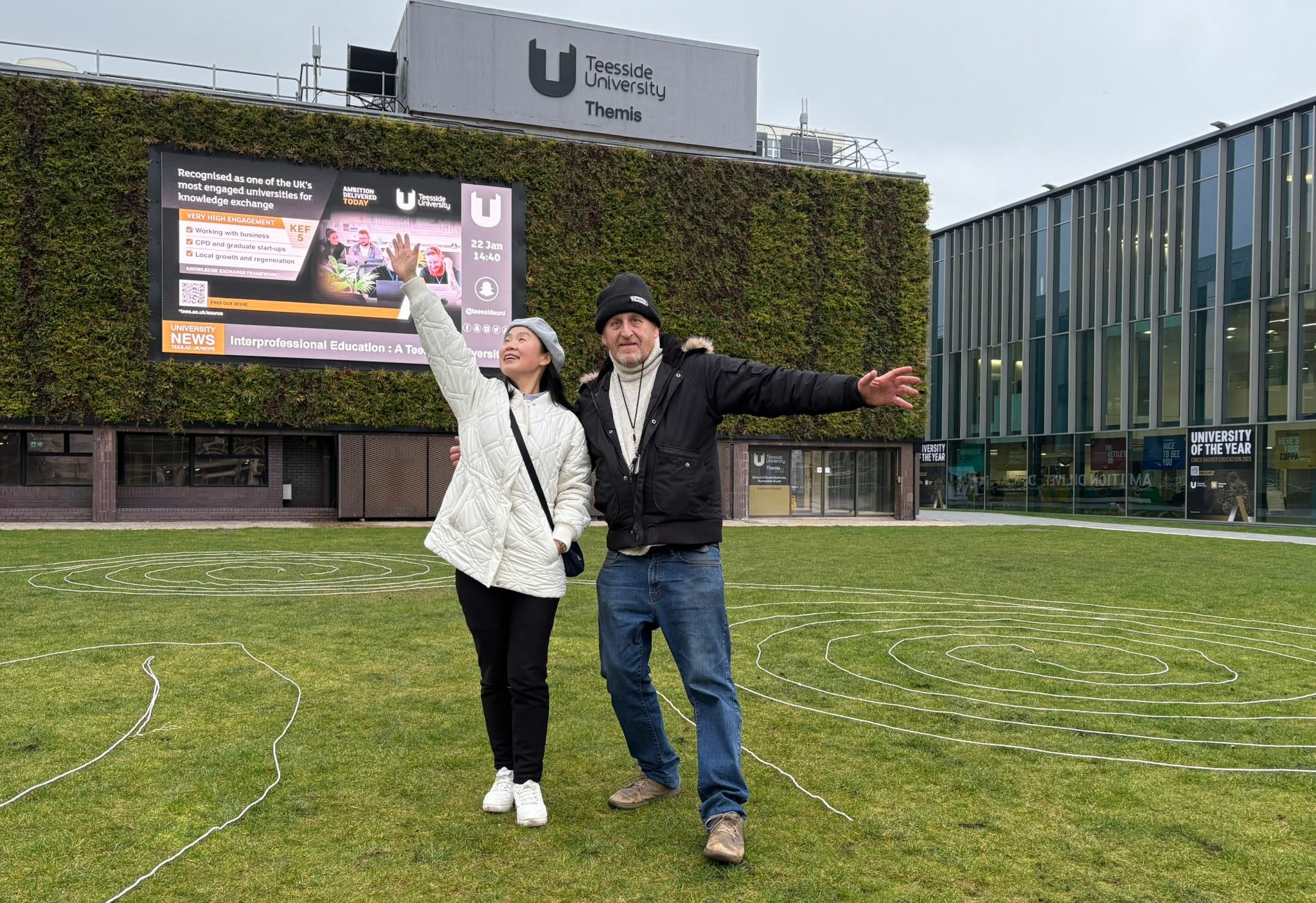 Lan Lan and facilitator at Teesside University
